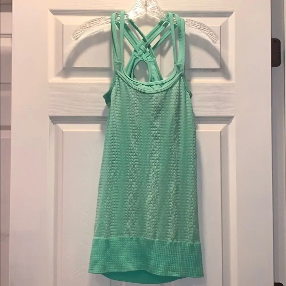 ✨Athleta Lily Pad Green Mind Over Matter Píxel Tank - Picture 3 of 8